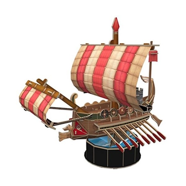 Puzzle 85 pièces - Puzzle 3D - Roman Warship - Difficulté: 4/6