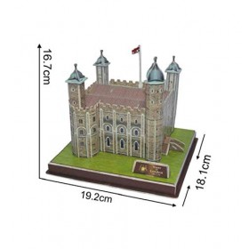 Quickdraw Puzzle 3D Tour de Londres célèbre modèle de monument britannique