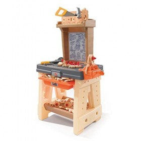 Step2 Handyman Workbench Etabli pour Enfant | Jeu de bricolage avec Outils  & Kit d'Accessoires | Jouet en plastique pour Enfants