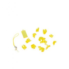 HCM Kinzel- Puzzle 3D Crystal Mini étoile, 59196, Jaune