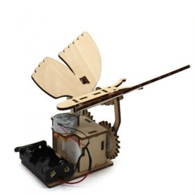 Puzzles 3D Modèle Papillon Mécanique Jouet De Construction Puzzle 3D en Bois Modèles dapprentissage De Lartisanat en Bois É