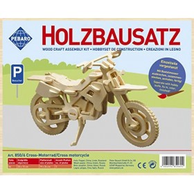 Donau Elektronik- Tiere Wood Design Cross Moto, M850-6, Multicolore