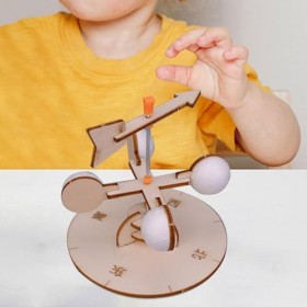 F Fityle de Jouets de Scientifique en Bois, Artisanat assemblé, Outils de Mesure de, Puzzle 3D pour Cadeau créatif