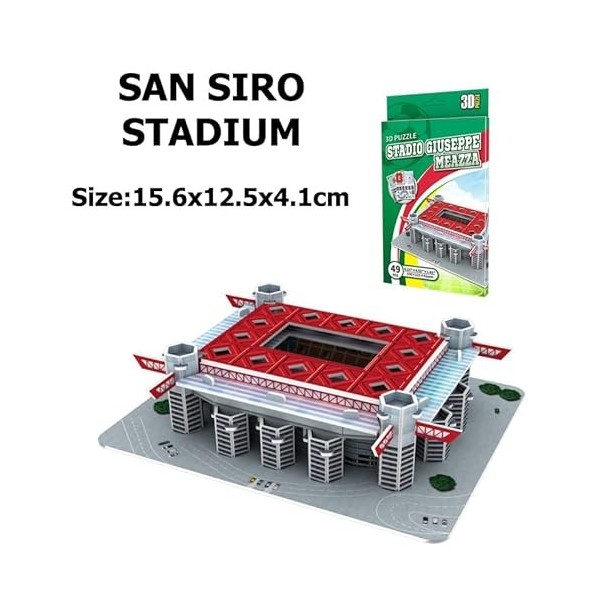 Aixin Terrain de Football Miniature 3D Bricolage Puzzle stades de renommée Mondiale modèles Jeu de Football Jouets périphériq