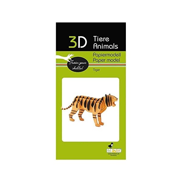 Fridolin Papier 3D Tigre