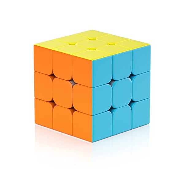 Vdealen Speed Cube Magique 3x3x3 Cube de Vitesse, sans Autocollant Magic Cube pour Débutants et Utilisateurs Avancés, Cadeau 