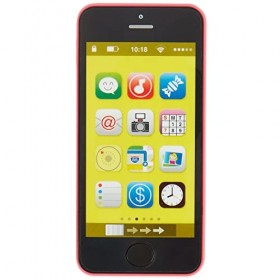 BIECO Téléphone Portable pour bébé avec lumière et Son, Rose, ca. 5,5 x 0,8 x 12,4 cm Telephone Bebe Jouet Téléphone Enfant J