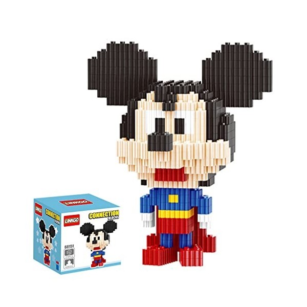 Blocs de Construction de Souris, Puzzle Lego, Souris de Dessin animé, modèle 3D Classique de Blocs de Construction de Dessin 