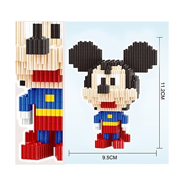 Blocs de Construction de Souris, Puzzle Lego, Souris de Dessin animé, modèle 3D Classique de Blocs de Construction de Dessin 
