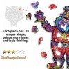 Noël Puzzle en Bois, PECHTY 3D Pièces de Puzzle Forme Animaux avec Joli Coffret Cadeau pour Adultes Enfants, Grand 200 Pièces