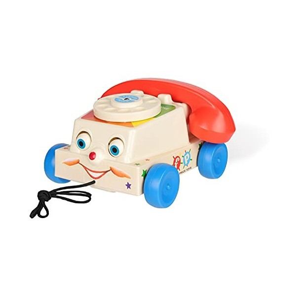 Fisher-Price Classics 1694 Chatter Telephone, Retro Baby Push Along Toy, Role Play for Kids, Toddler Phone, Classic Toy with 