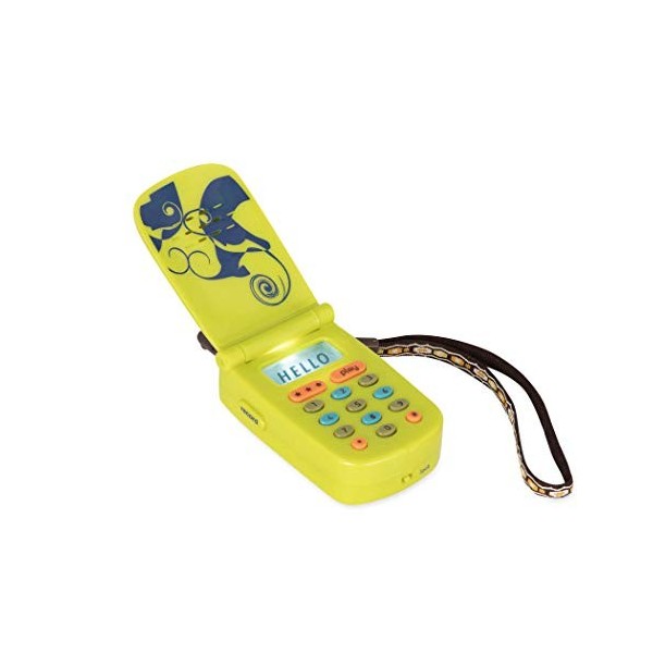 B. toys – Hellophone – Téléphone Portable pour enfants – Jouet avec sons, lumières, et chansons – Enregistre des messages – 1