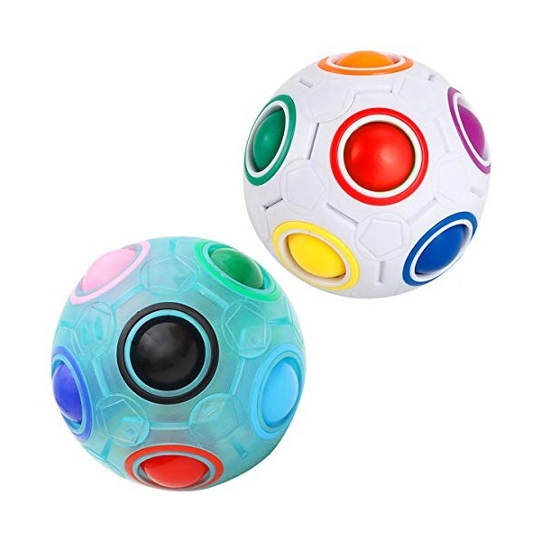 KidsPark Arc - en - Ciel Ball 3D Puzzle Magique Balle Intelligent Speed Cube Rubix Cube Jouet