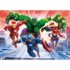 Clementoni- Marvel Avengers Glowing Lights Collection Avengers-104 pièces, 6 Ans Enfant, Puzzle Fluorescent-fabriqué en Itali