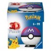 Ravensburger - Puzzle 3D Ball - Master Ball Pokémon - A partir de 6 ans - 54 pièces numérotées à assembler sans colle - A col