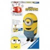 Ravensburger - Puzzle 3D forme 54 p - Minions 2 - 54 pièces numérotées à assembler sans colle - Support et accessoires de fin