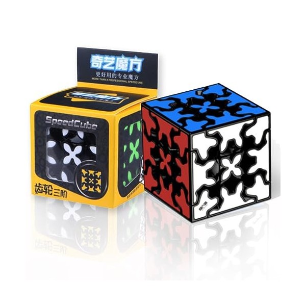 3 x 3 Gear Cube 3 x 3 x 3 cm Cube Magique, Magique Cube créatif Cube Puzzle 3D Jouet,Cube Twist Puzzle Cube Multi Couleur,Cub