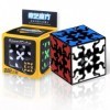 3 x 3 Gear Cube 3 x 3 x 3 cm Cube Magique, Magique Cube créatif Cube Puzzle 3D Jouet,Cube Twist Puzzle Cube Multi Couleur,Cub