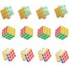 Speed Cube 3x3 Cube Magique, Cube Magnétique 12 Pièces Cube de Vitesse Magique, Puzzle 3D Cube Original, Puzzle Cube Stickerl