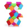 Coolzon Speed Magic Snake Cube, 24 Parties 3D Puzzle Toy Snake Puzzles Magic Ruler Twist Puzzle Puzzle Bas de Noël Fulteuses 