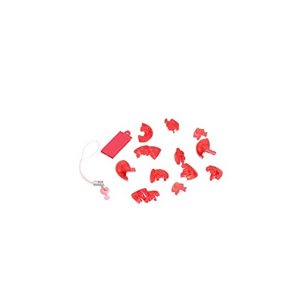 HCM Kinzel- Puzzle 3D Crystal-Mini cœur, 59195, Rouge