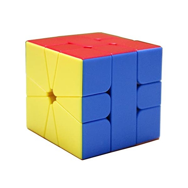 Oostifun Gobus Shengshou Mr.M SQ1 Magic Puzzle Cube M Version SQ-1 Cube tournant 3D avec Un Support de Cube sans Autocollant 