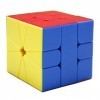 Oostifun Gobus Shengshou Mr.M SQ1 Magic Puzzle Cube M Version SQ-1 Cube tournant 3D avec Un Support de Cube sans Autocollant 