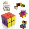 Cube euclidien Cube Magique，2 en 1, Cube étoile Magique, Cube Puzzle 3D, Infinity Cube pour Plus de rapidité et de précision 