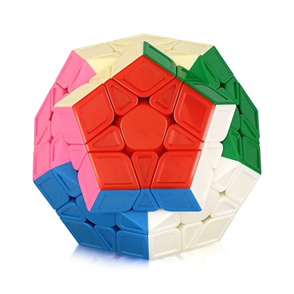 JOPHEK Megaminx Cube, 3x3 Speed Cube Magique Speed Cube Dodecahedron Puzzle Cube, 3x3x3 Magic Cube Puzzle Ultra Rapide