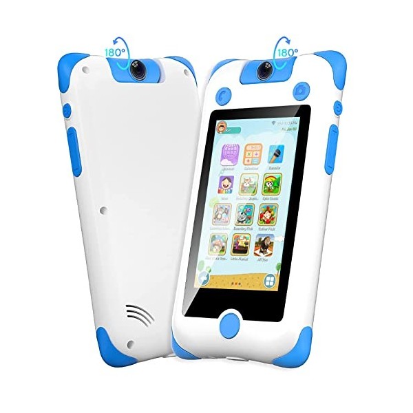SEVGTAR Telephone Portable pour Enfant, Smartphone pour Enfant Jouet dapprentissage, Jouets Electroniques Educatifs Contrôle