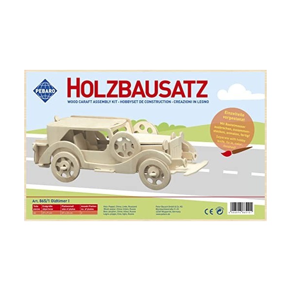 Pebaro 865/1 Puzzle 3D en Bois pour Ford V8