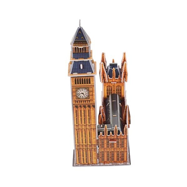 Toyvian 1 Jeu Casse-tête Big Ben Statue De Big Ben Angleterre Jeu De Construction Big Ben Décor Big Ben Angleterre Figurine L