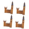 Toyvian 1 Jeu Casse-tête Big Ben Statue De Big Ben Angleterre Jeu De Construction Big Ben Décor Big Ben Angleterre Figurine L