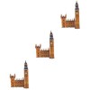 Toyvian 1 Jeu Casse-tête Big Ben Statue De Big Ben Angleterre Jeu De Construction Big Ben Décor Big Ben Angleterre Figurine L