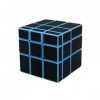 Wings of wind - Lisse Cube Magique 3x3x3 inégale, Autocollant en Fibre de Carbone 3x3 Puzzle Cube Bleu 