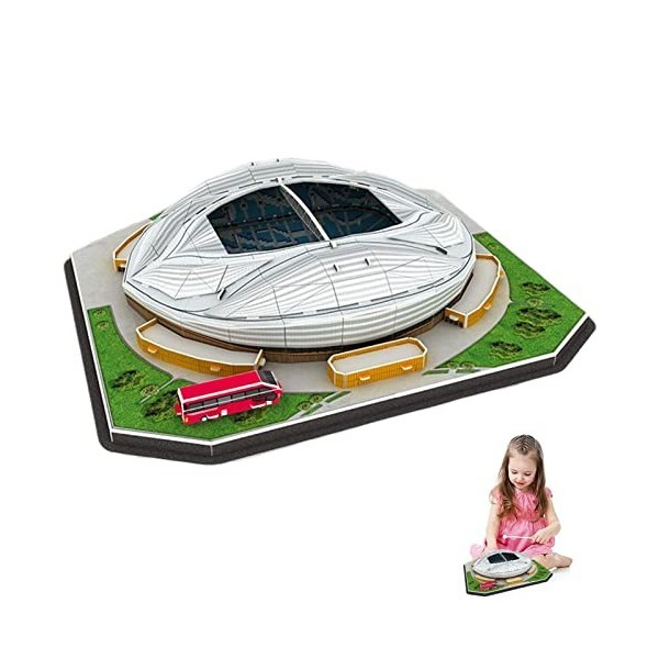 Richolyn Puzzle du Stade du Qatar - Puzzle 3D Modèle de Stade de Football de la Coupe du Monde de Football du,Maquette de Con