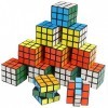 Lot de 12 mini cubes magiques 3 x 3 x 3 cm - Cube magique - Petit cadeau danniversaire denfant - Puzzle Magic Cube pour Noë