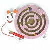 FunnyGoo Animal Mignon Stylo Conduite en Bois Perle Labyrinthe Aimant Labyrinthe pour Enfants Noël Cadeau de Noël, Escargot R