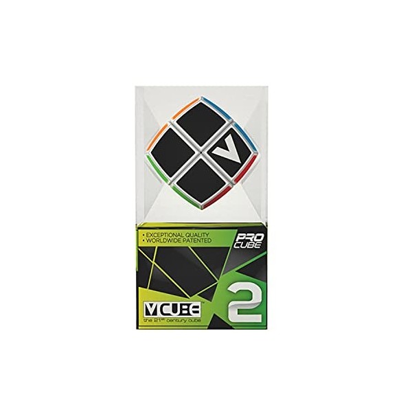 V-Cube 2 x 2 White Pillow, Professional, Fast, and Smooth, Speed Cube, Puzzle, Fidget Toy