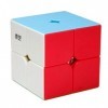 OJIN Qidi S2 2x2 Cube Magique 2 Couches 2x2x2 Cube Vitesse Puzzle Cube Lisse Tournant Cube Jouet sans Autocollant 