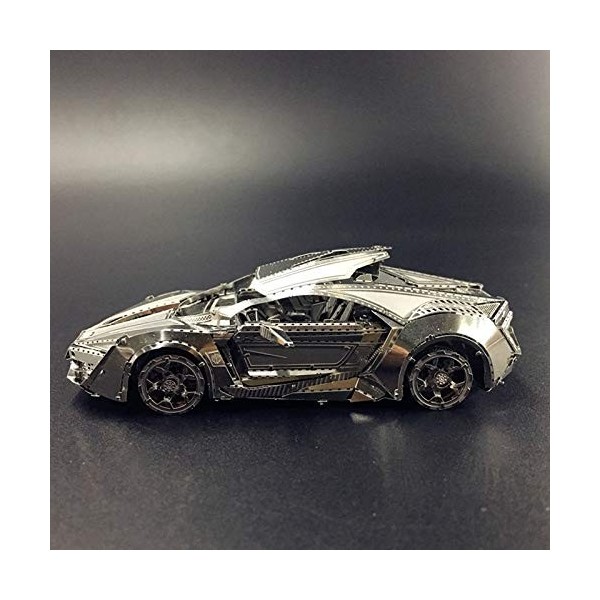 Graootoly 3D Puzzle Metal Kit Hypersport Car Assembly DIY 3D Cut Puzzle pour adulte