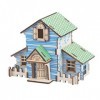 TOYANDONA 1 Pc Maison De Puzzle Casse-tête Chalet Puzzle 3D Jouet De Construction De Chalet Casse-tête Maison 3D Trousse De B