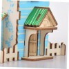 TOYANDONA 1 Pc Maison De Puzzle Casse-tête Chalet Puzzle 3D Jouet De Construction De Chalet Casse-tête Maison 3D Trousse De B