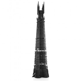 Metal Earth Puzzle 3D Tour Orthanc - Le Seigneur des Anneaux - Maquettes à construire - Niveau modéré - 4 x 3,5 x 22,3 cm
