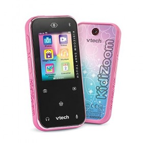 VTech - KidiZoom Snap Touch Rose, Appareil Photo Numérique Portable, Photo, Selfie, Vidéo, Écran Tactile Couleur, Lecteur MP3