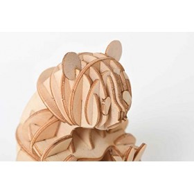 LAARNT 3D Puzzle en Bois en Panda，Maquettes de Panda de Casse-tête taillé au Laser，Jouet de modèles de Construction pour Adul