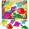 Puzzles en Bois Enfant, Jouet Bébé 3D Puzzles, Puzzles Animaux de la Forêt, Jouet Montessori Animaux 3D Puzzles, Puzzles Anim