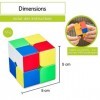 CUBIDI® Cube Magique 2x2 - Type Sydney - Carbon Speedcube de Vitesse avec Caractéristiques de Rotation Optimisées - Classique