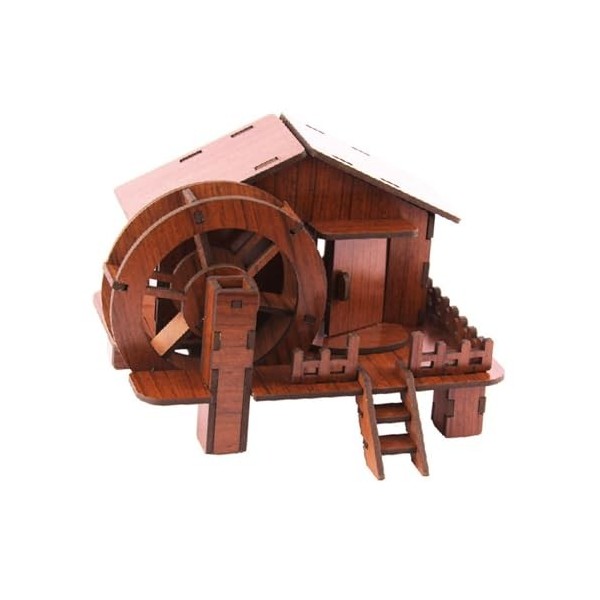 MagiDeal Puzzle 3D Maison en Bois, Jouet de Construction, Cadeau danniversaire, décoration de Maison pour Adultes et Enfants