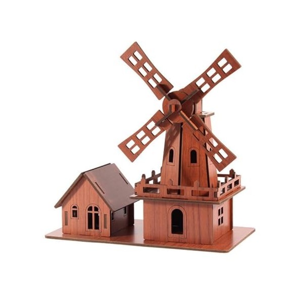 MagiDeal Puzzle 3D Maison en Bois, Jouet de Construction, Cadeau danniversaire, décoration de Maison pour Adultes et Enfants